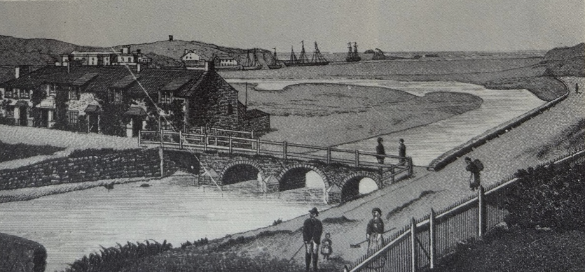 Narrowing beach